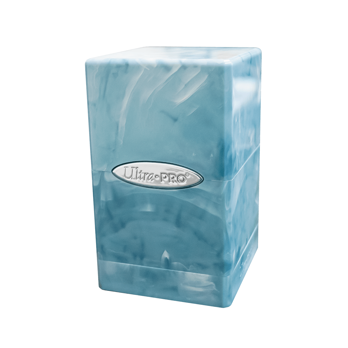 Marble SATIN® Tower DECK BOX® - Light Blue / White