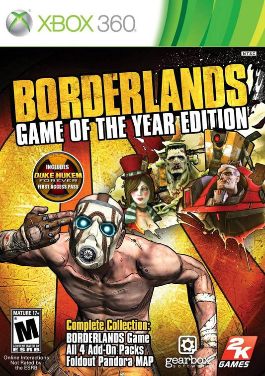 Borderlands: Game Of The Year Edition Single Disc Version (Xbox 360)