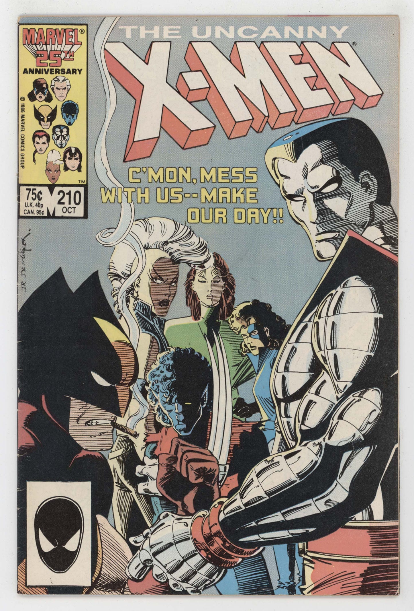 Uncanny X-Men 210 Marvel 1986 FN 1st Marauders Mutant Massacre Wolverine