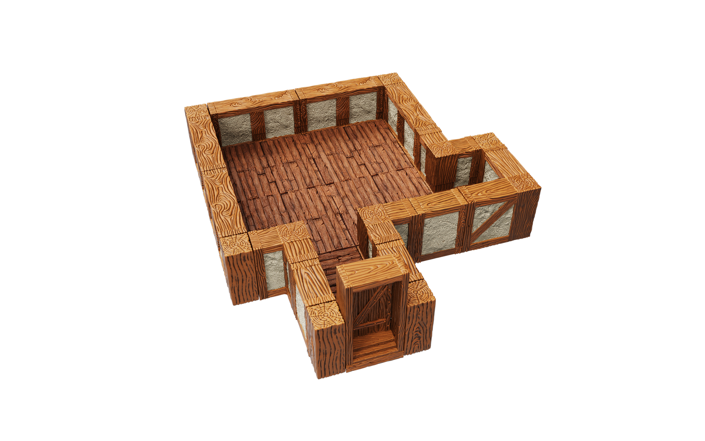 WarLock Tiles: Expansion Pack - 1 in. Town & Village Straight Walls