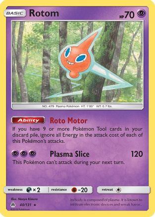 Rotom 040/131 - SM  Forbidden Light