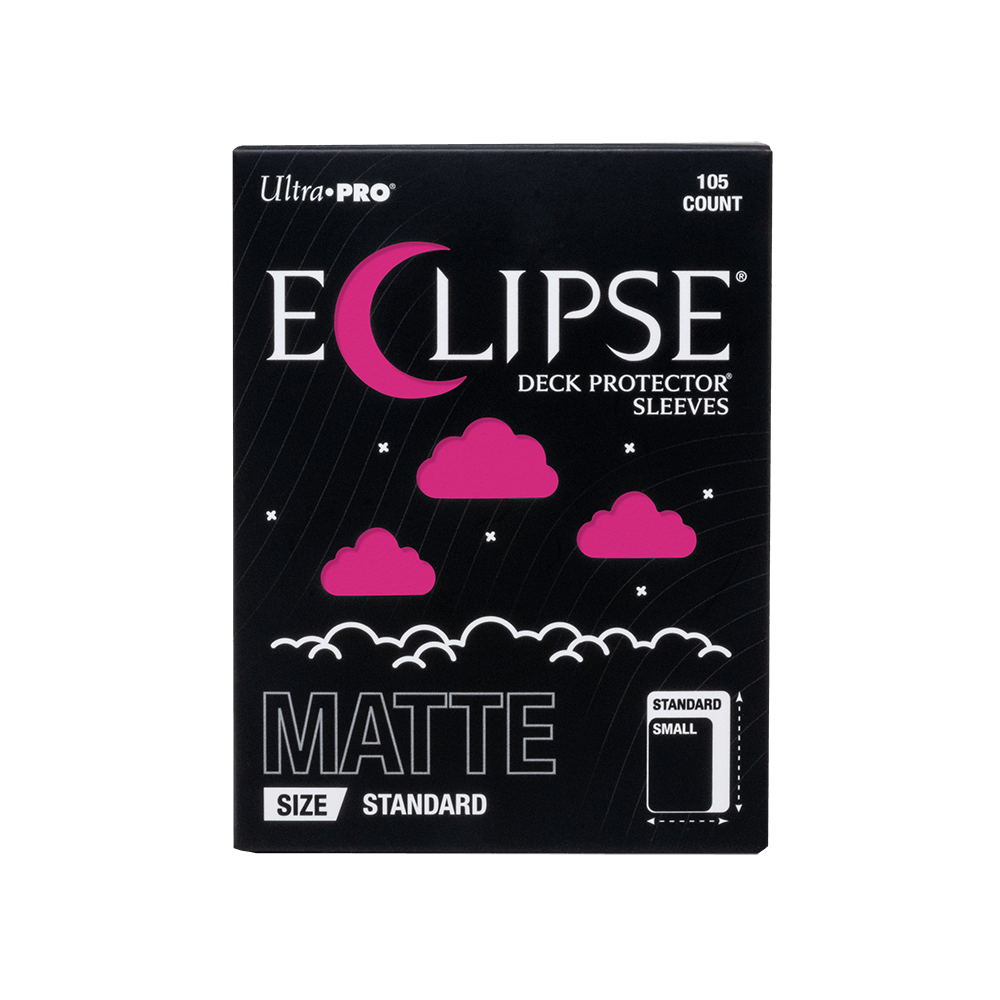 ECLIPSE® Matte Standard DECK PROTECTOR® Sleeves: Hot Pink - 105ct