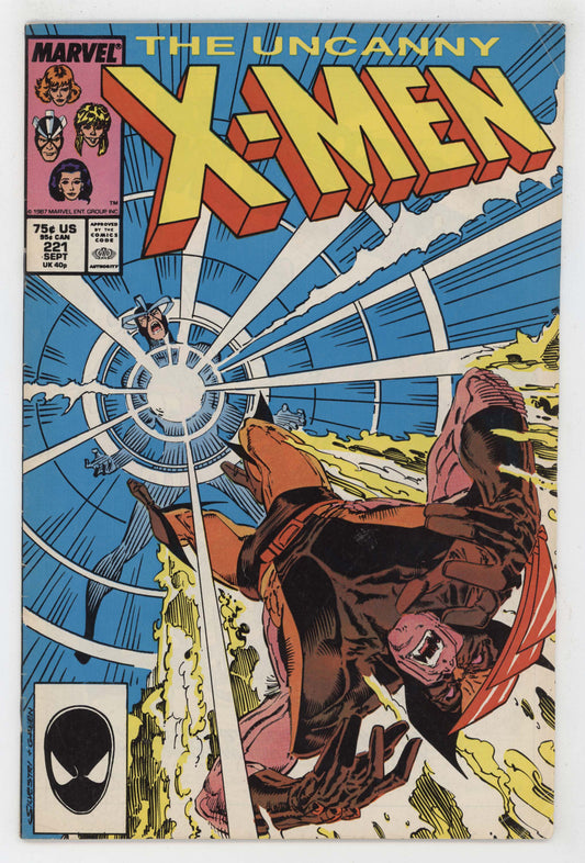 Uncanny X-Men 221 Marvel 1987 VG FN 1st Mr Sinister Wolverine Sabretooth Havok