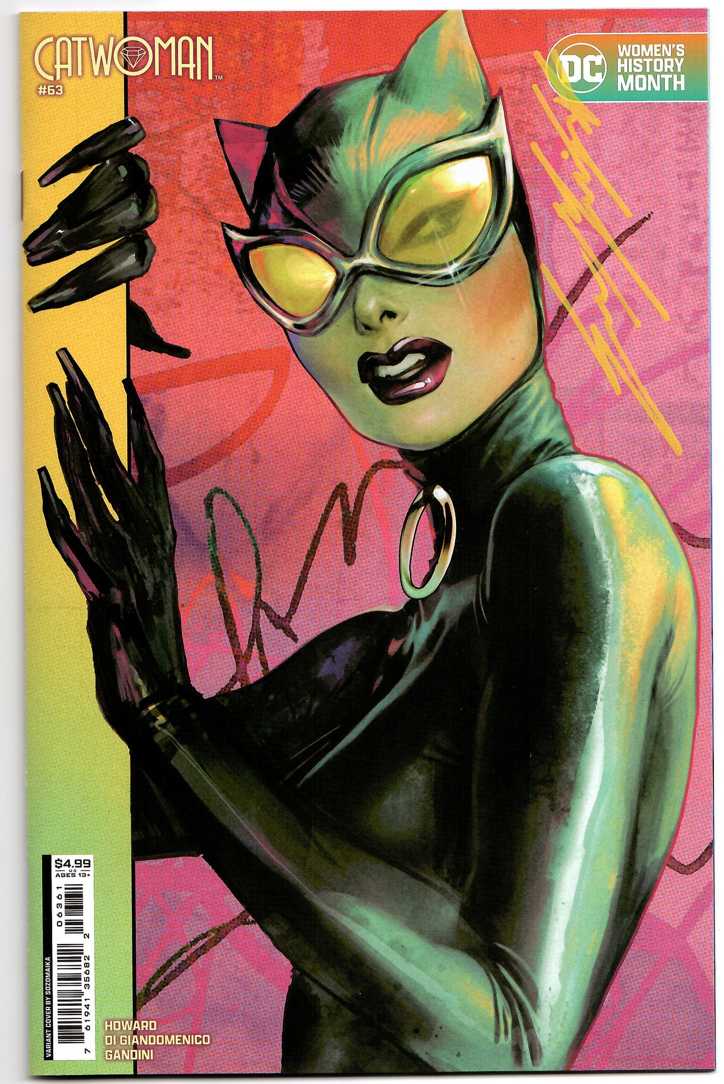 Catwoman #63 D SIGNED Sozomaika Womens History Month GGA Variant (03/19/2024) Dc