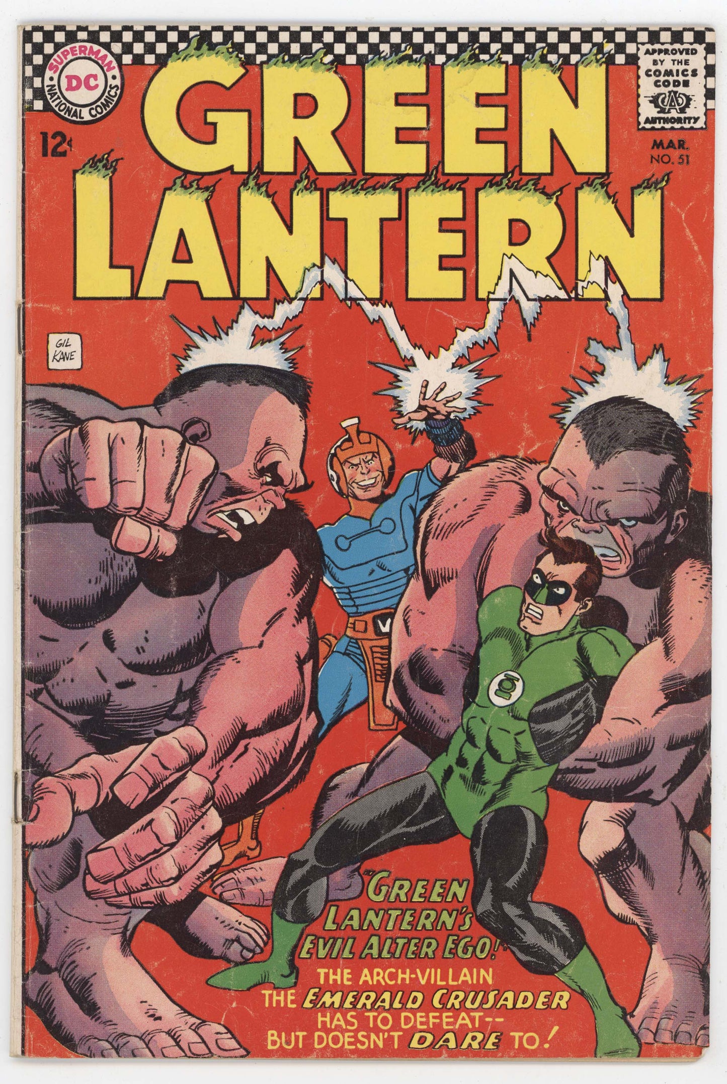 Green Lantern 51 DC 1967 VG Gil Kane John Broome Thraxton