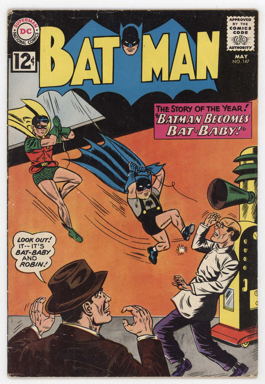 Batman 147 DC 1962 VG FN Sheldon Moldoff Bill Finger Robin Bat-Baby