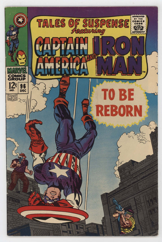 Tales Of Suspense 96 Marvel 1967 FN Iron Man Captain America Grey Gargoyle