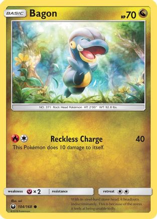 Bagon 104/168 - SM  Celestial Storm Reverse Holofoil