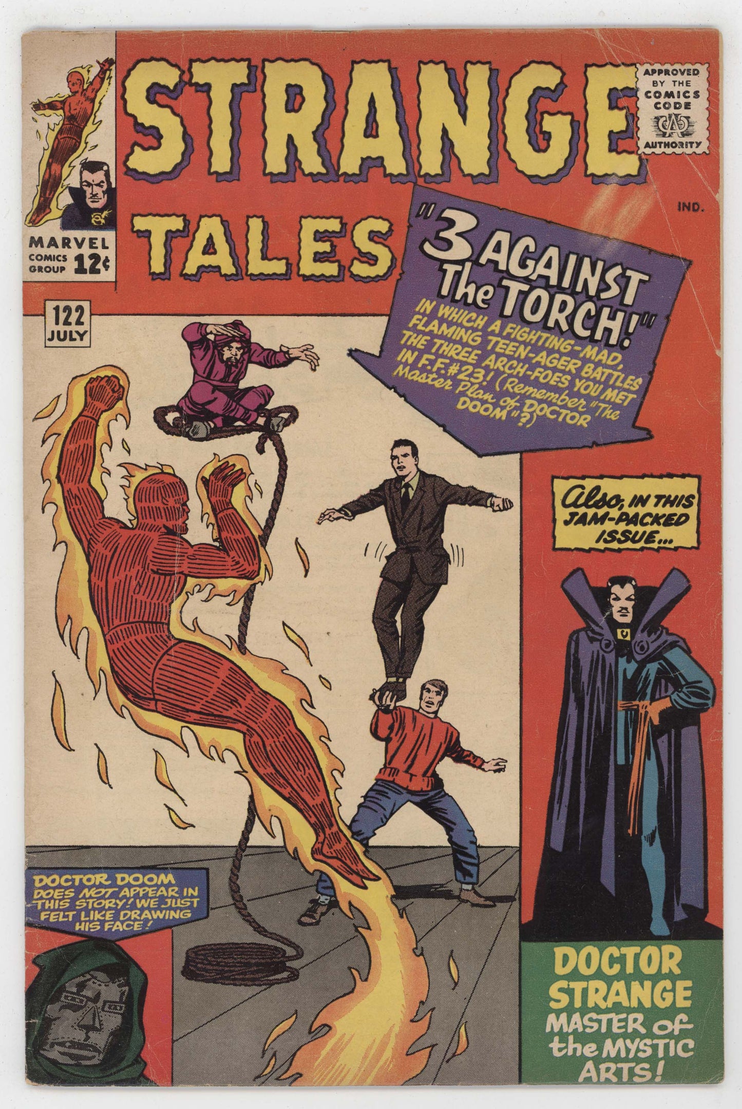 Strange Tales 122 Marvel 1964 VG Doctor Strange Human Torch Nightmare