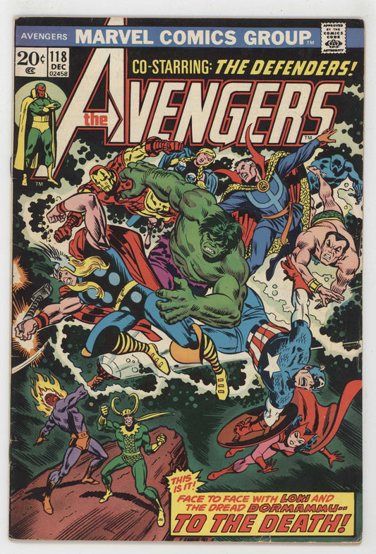 Avengers 118 Marvel 1973 FN Defenders Silver Surfer Iron Man Captain America - Golden Apple Comics