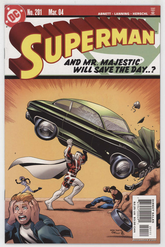 Superman 201 DC 2004 NM+ 9.6 Ed McGuinness Action Comics 1 Homage Majestic