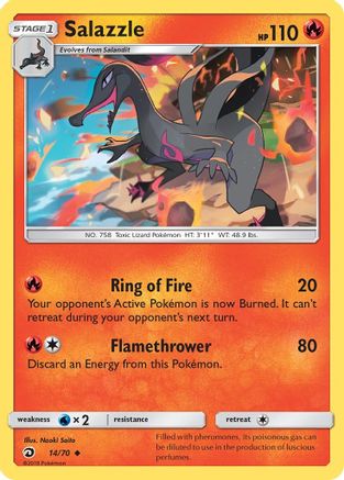 Salazzle 014/70 - Dragon Majesty Reverse Holofoil
