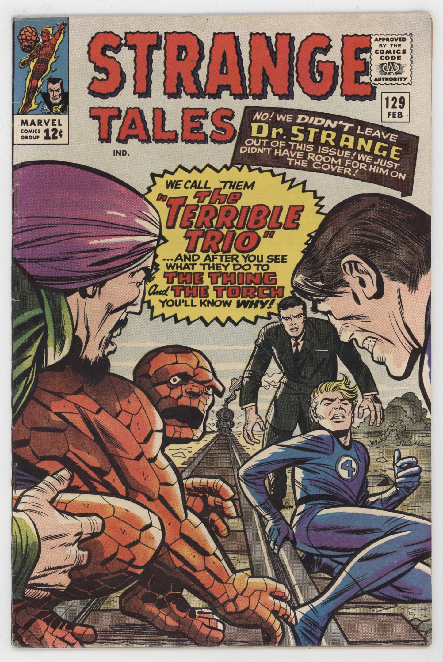 Strange Tales 129 Marvel 1964 FN VF Human Torch Fantastic Four Doctor Strange