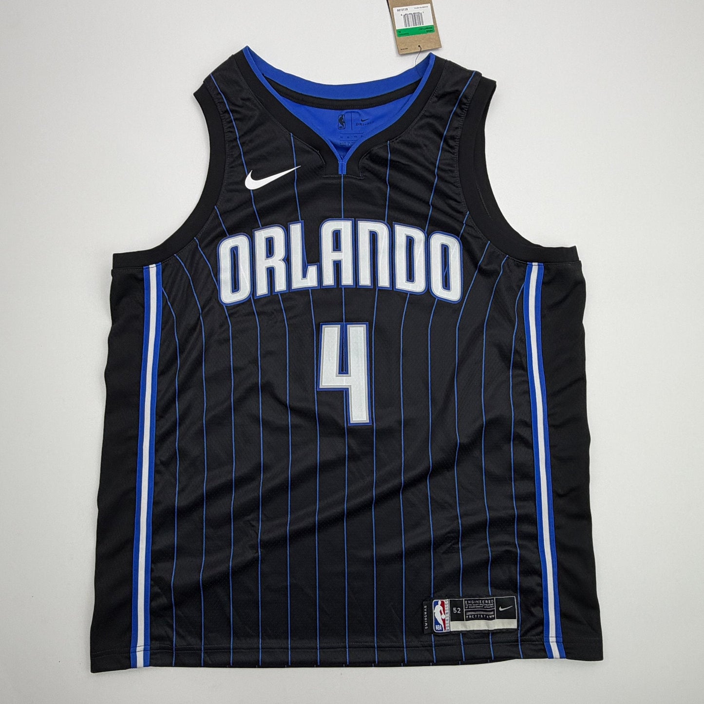 Autographed/Signed Jalen Suggs Orlando Magic Black Authentic Basketball Jersey Fanatics COA