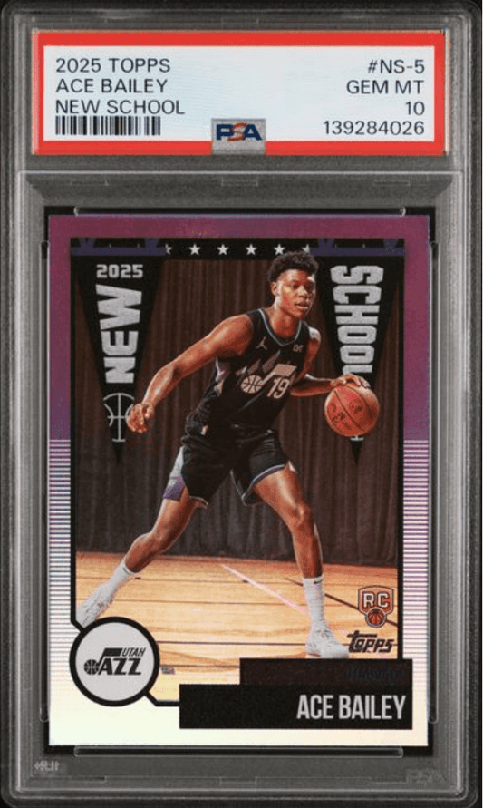 Graded 2025 Topps Ace Bailey #NS5 New School Rookie RC Basketball Card PSA 10 Gem Mint