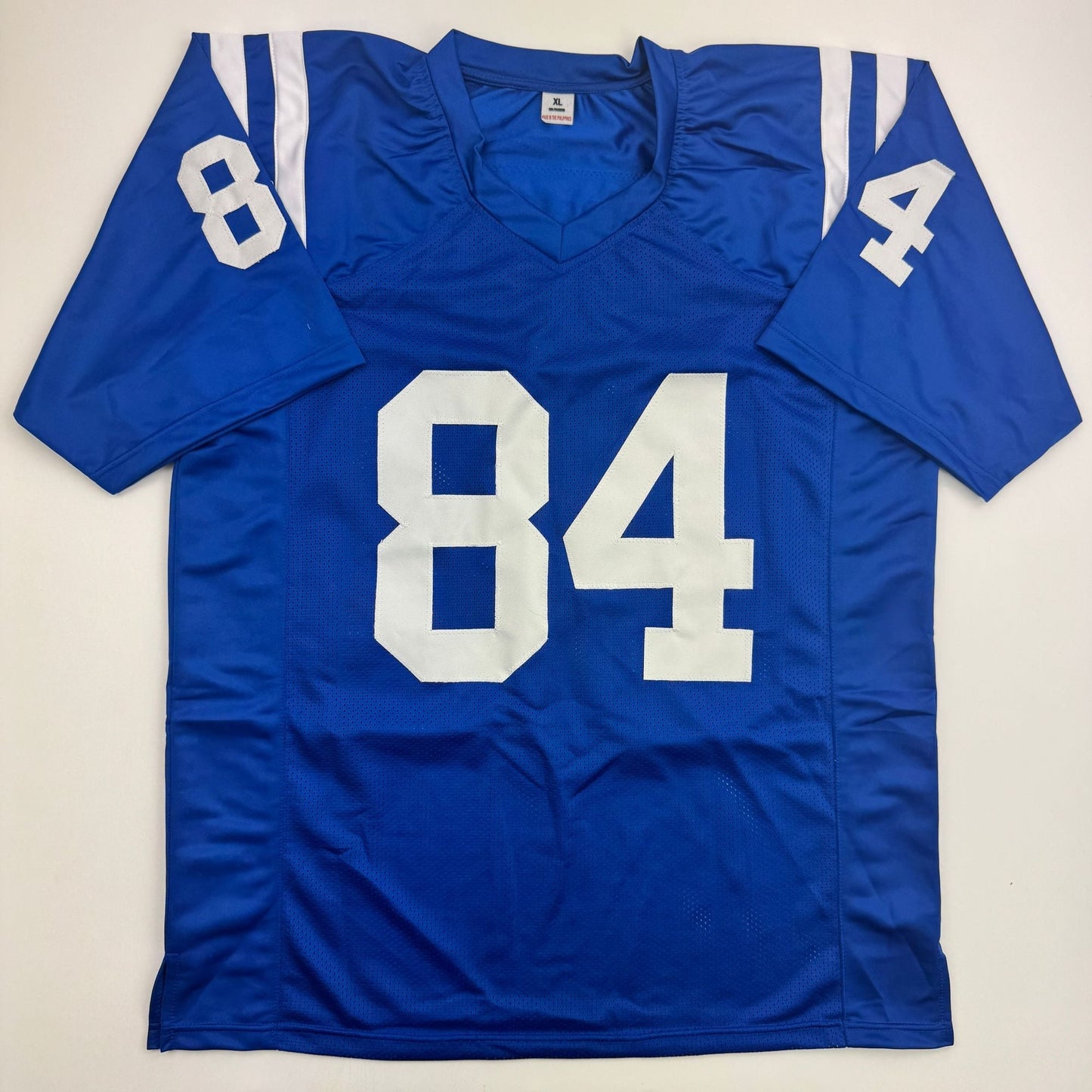Autographed/Signed Tyler Warren Indianapolis Blue Football Jersey JSA COA