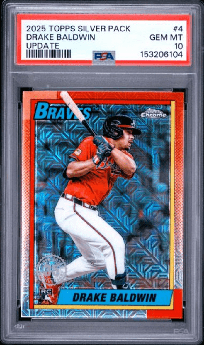Graded 2025 Topps Silver Pack Drake Baldwin #4 Update Rookie RC Baseball Card PSA 10 Gem Mint