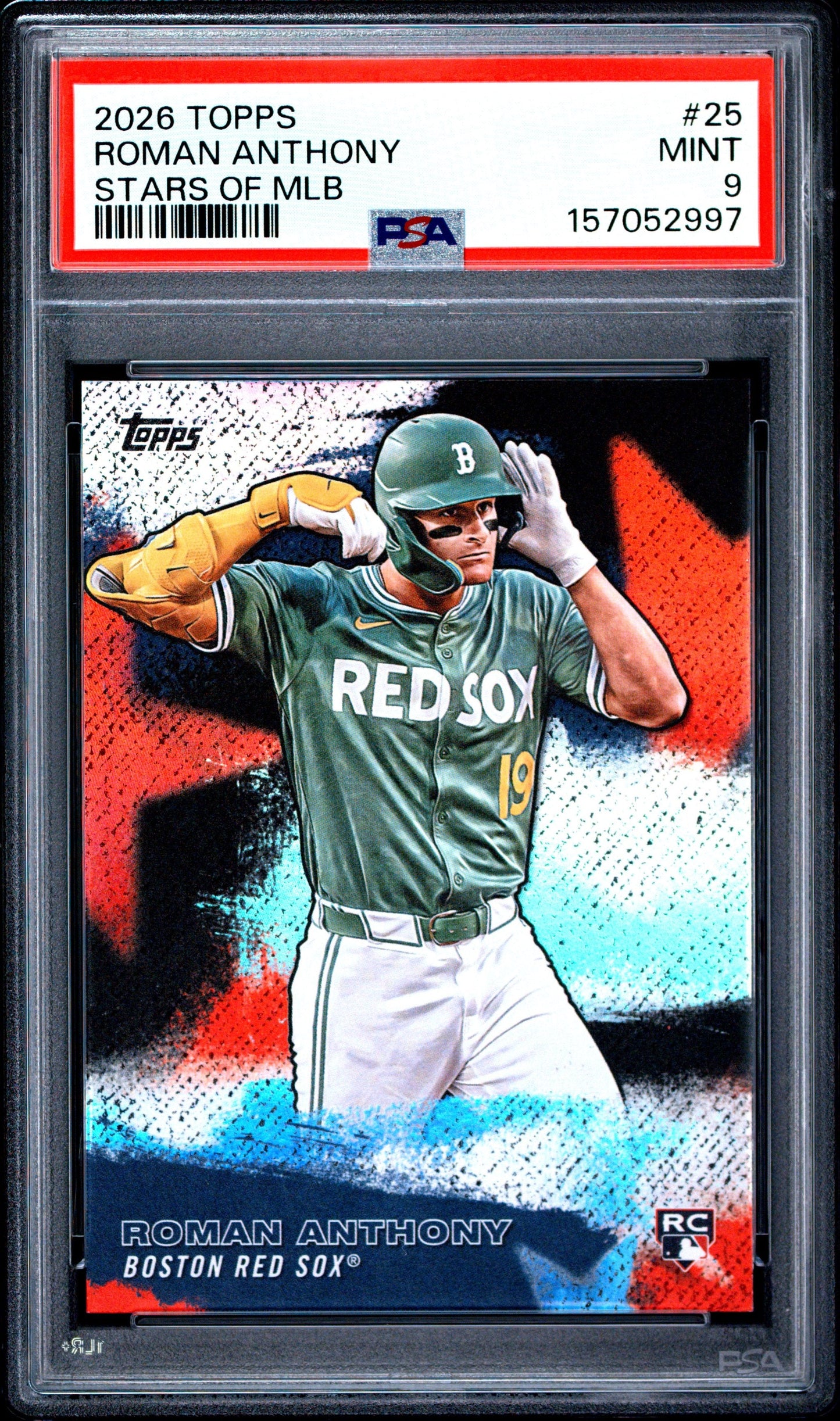 Graded 2026 Topps Roman Anthony #SMLB25 Stars of MLB Rookie RC Baseball Card PSA 9 Mint