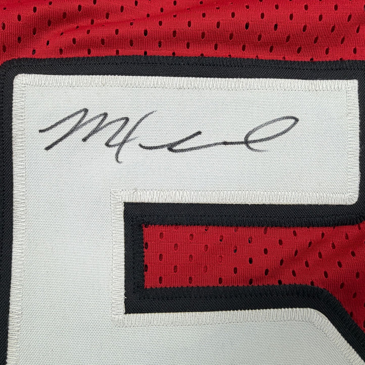 Autographed/Signed Michael Floyd Arizona Red Football Jersey JSA COA