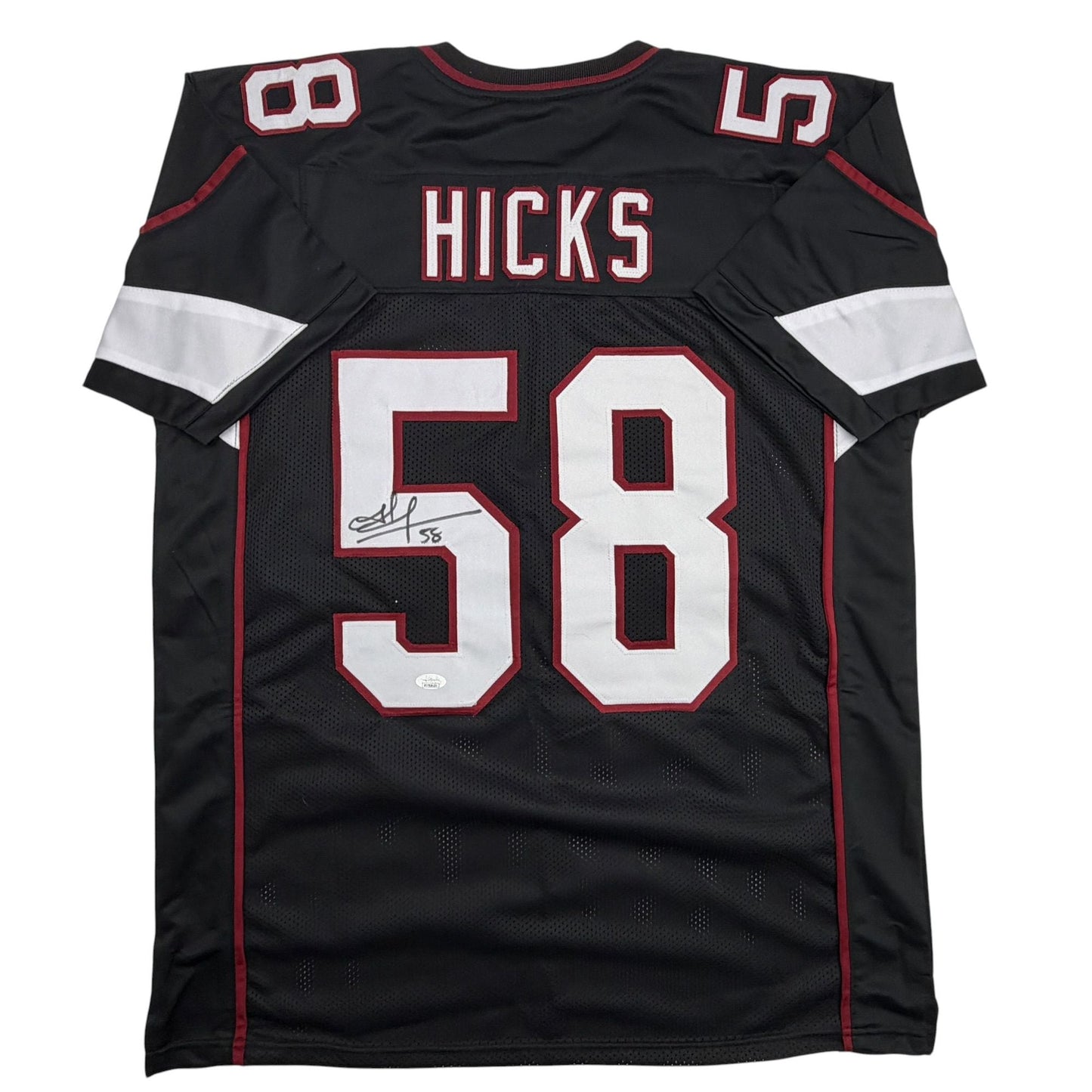 Autographed/Signed Jordan Hicks Arizona Black Football Jersey JSA COA