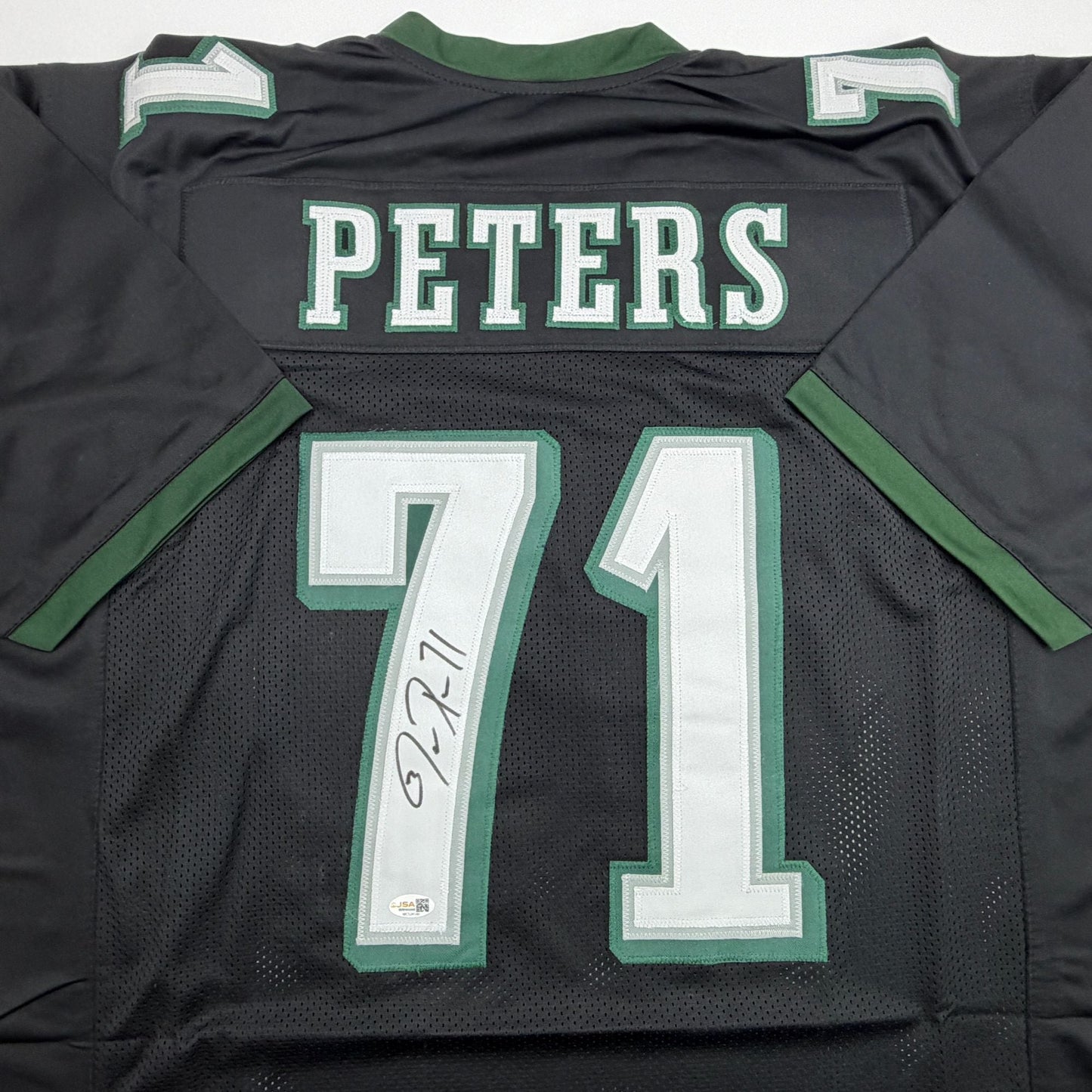 Autographed/Signed Jason Peters Philadelphia Black Football Jersey JSA COA