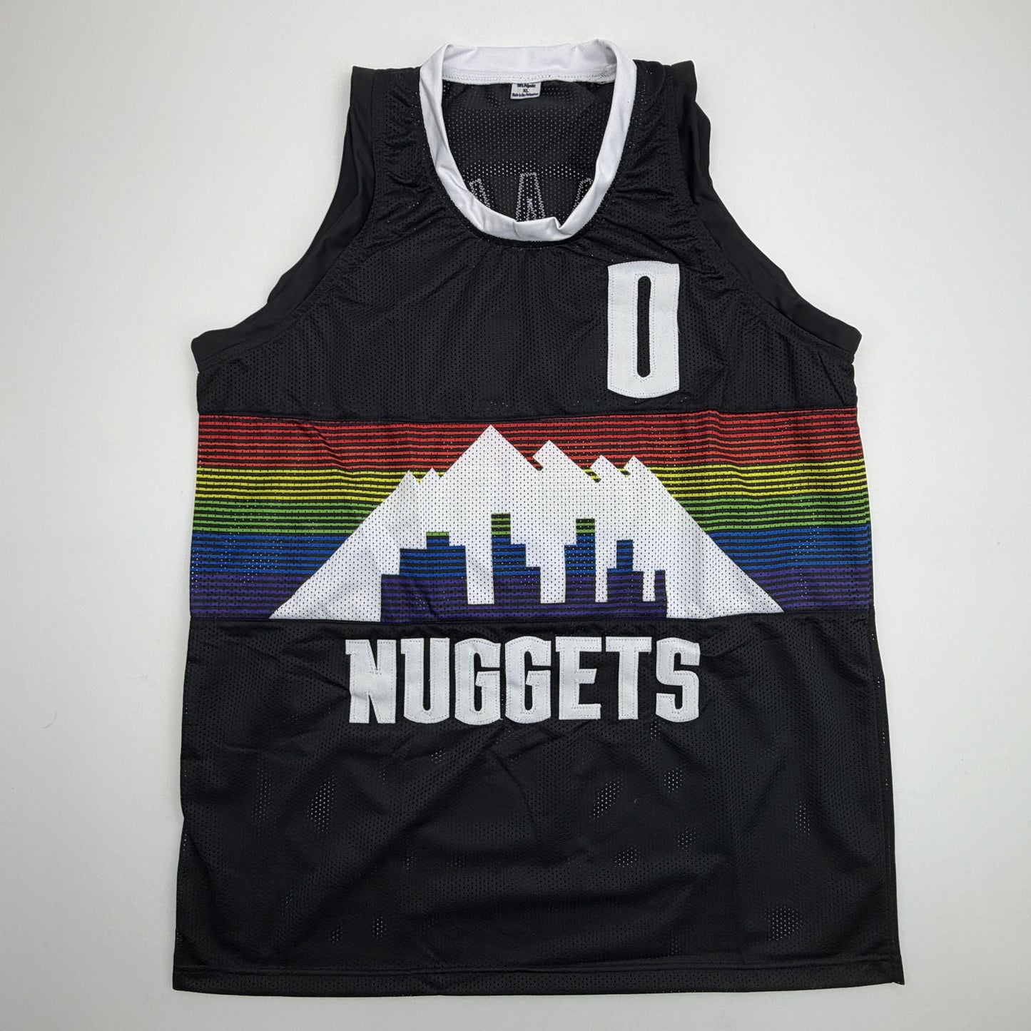 Autographed/Signed Christian Braun Denver Black Rainbow Basketball Jersey Beckett BAS COA