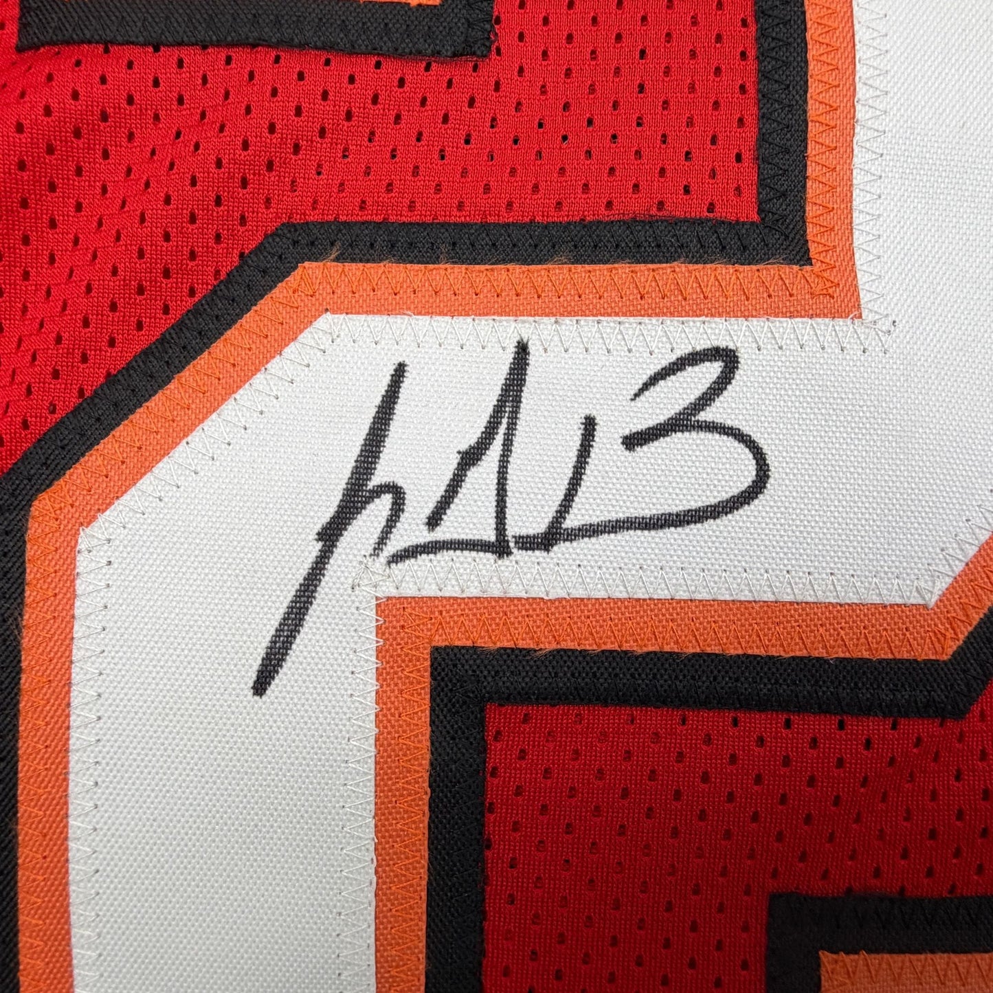 Autographed/Signed LeGarrette Blount Tampa Bay Red Football Jersey JSA COA