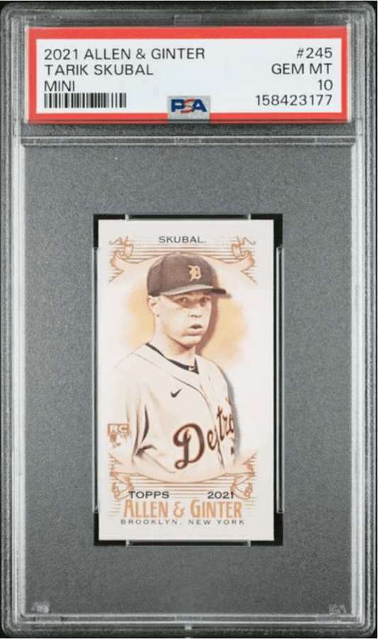 Graded 2021 Topps Allen & Ginter Tarik Skubal #245 Mini Rookie RC Baseball Card PSA 10 Gem Mint