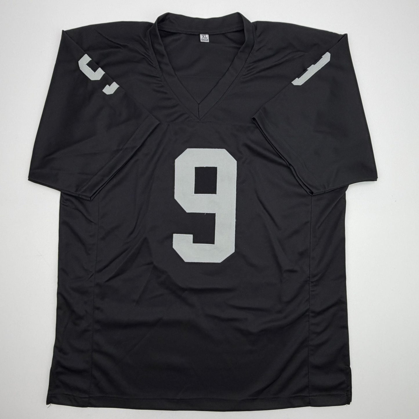 Autographed/Signed Tyree Wilson Oakland Las Vegas Black Football Jersey Beckett BAS COA