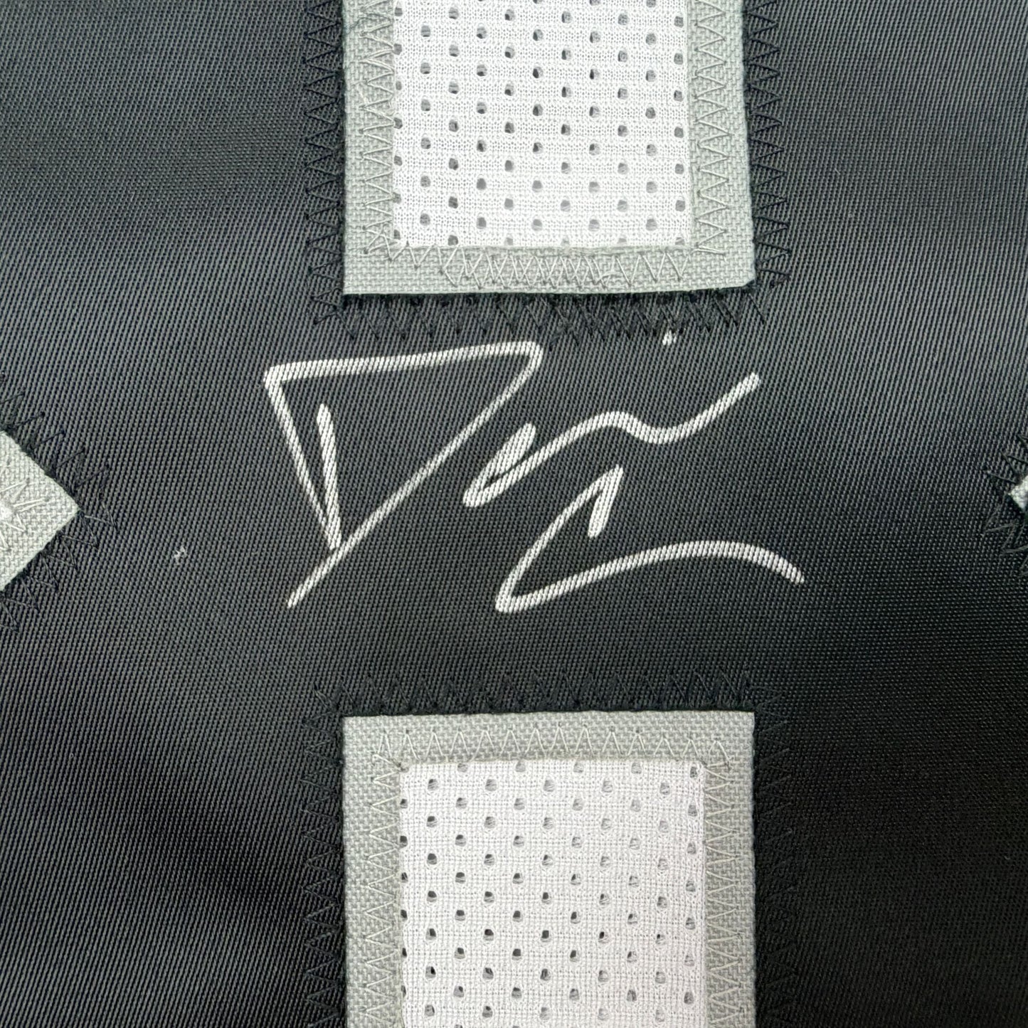 Autographed/Signed Daniel Carlson Las Vegas White Football Jersey Beckett BAS COA