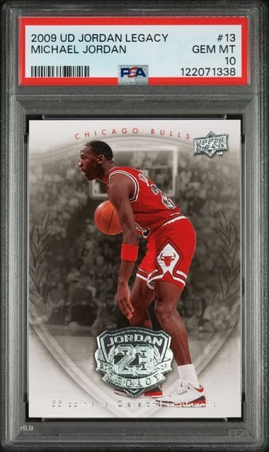 Graded 2009 UD Jordan Legacy Michael Jordan #13 Basketball Card PSA 10 Gem Mint