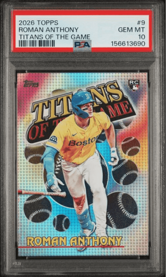 Graded 2026 Topps Roman Anthony #9 Titans of the Game Rookie RC Baseball Card PSA 10 Gem Mint