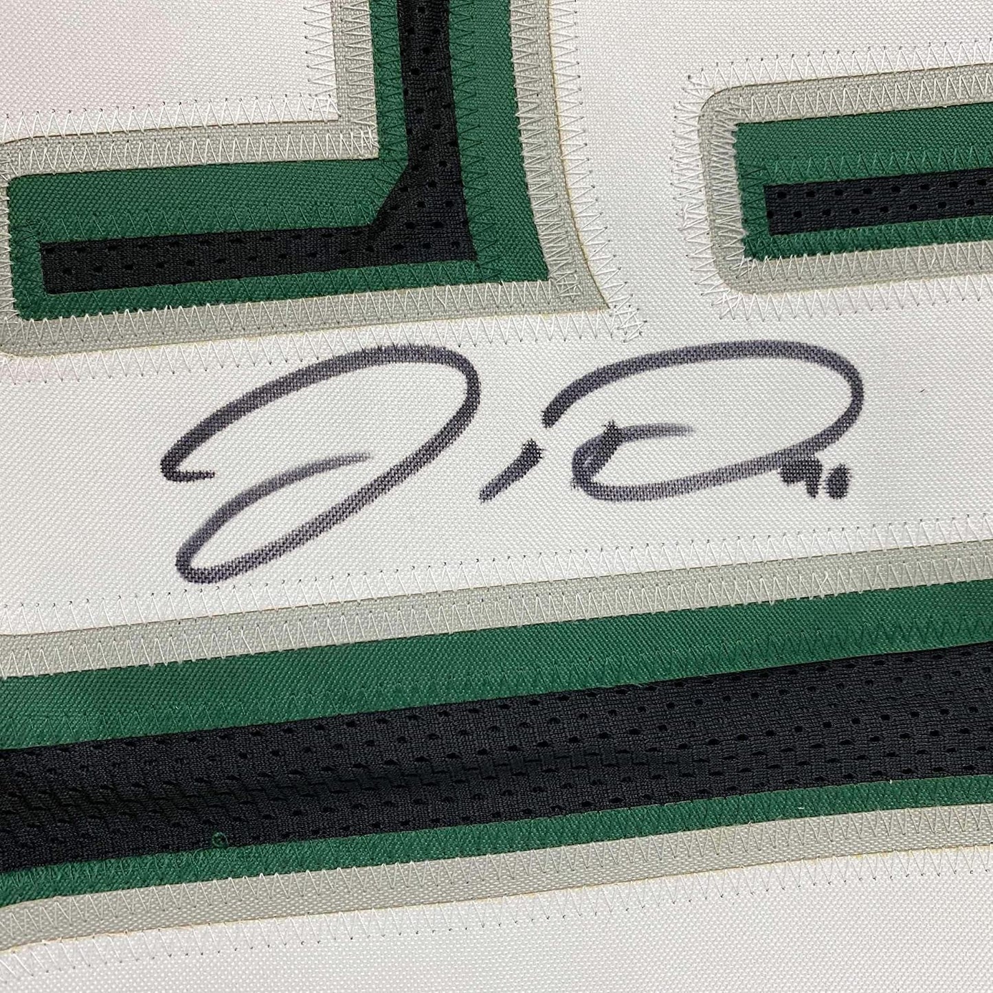 Framed Autographed/Signed Jordan Davis 35x39 Philadelphia Black Football Jersey JSA COA