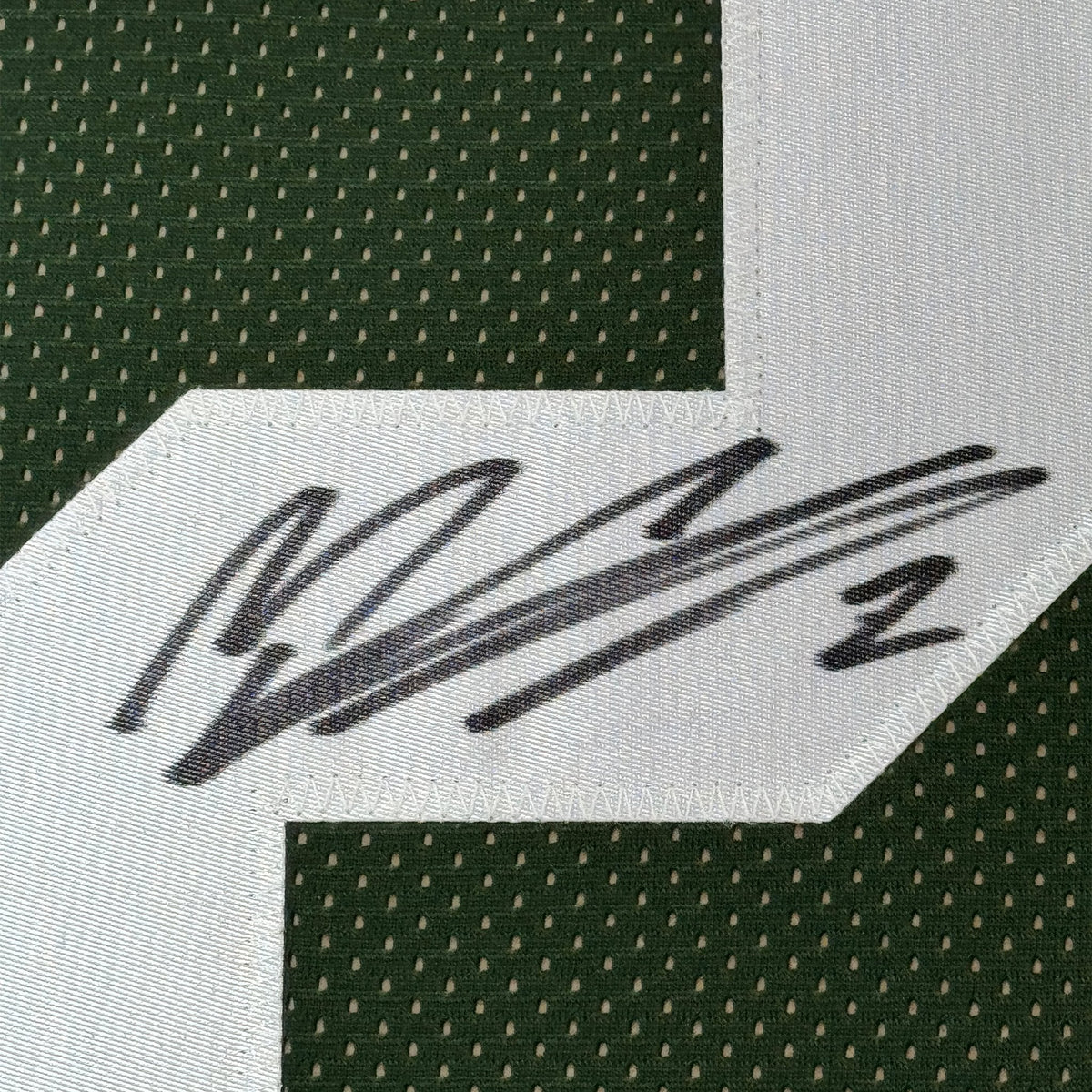 Framed Autographed/Signed Mason Crosby 35x39 Green Bay Green Football Jersey JSA COA