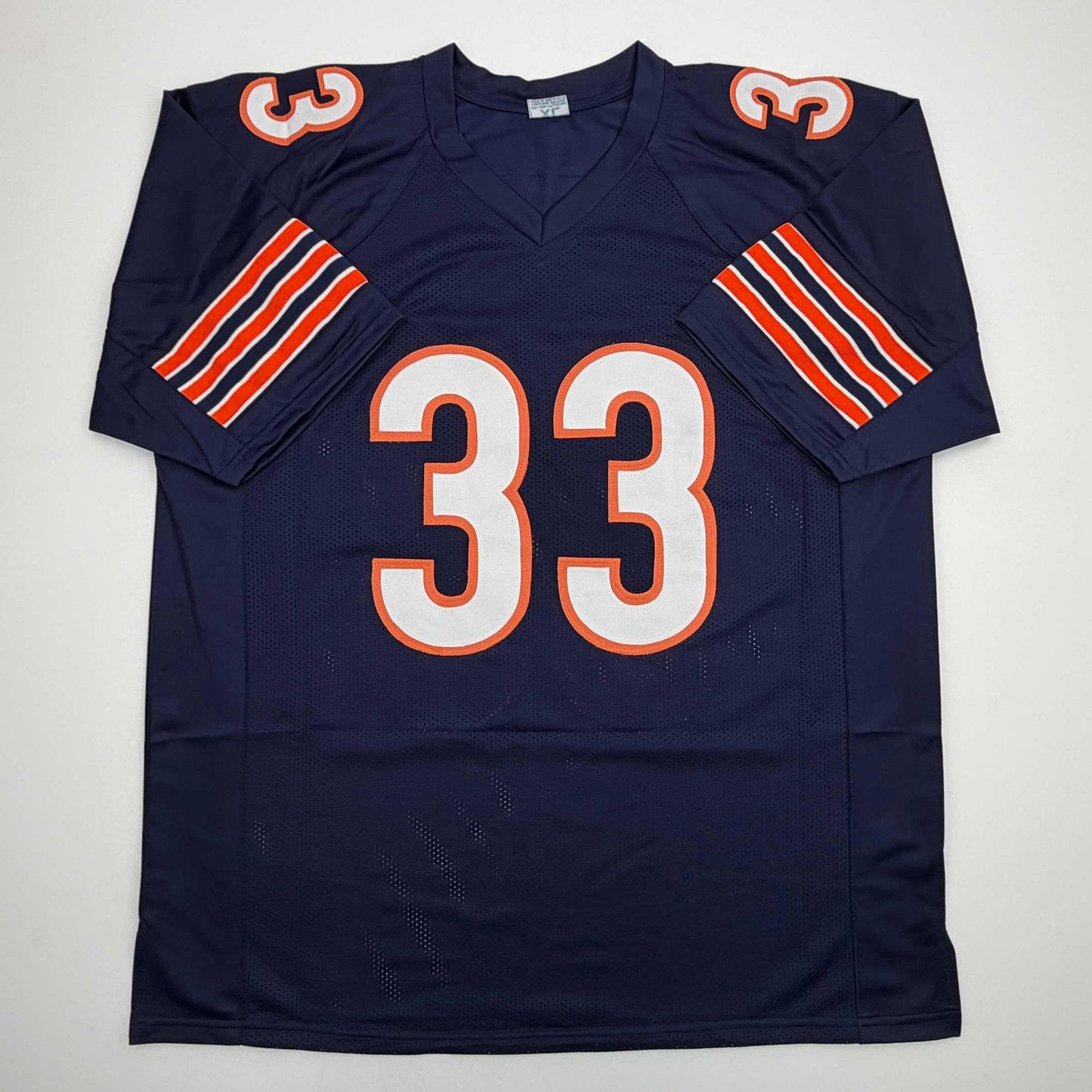 Autographed/Signed Charles Tillman Peanut Chicago Blue Football Jersey Beckett BAS COA