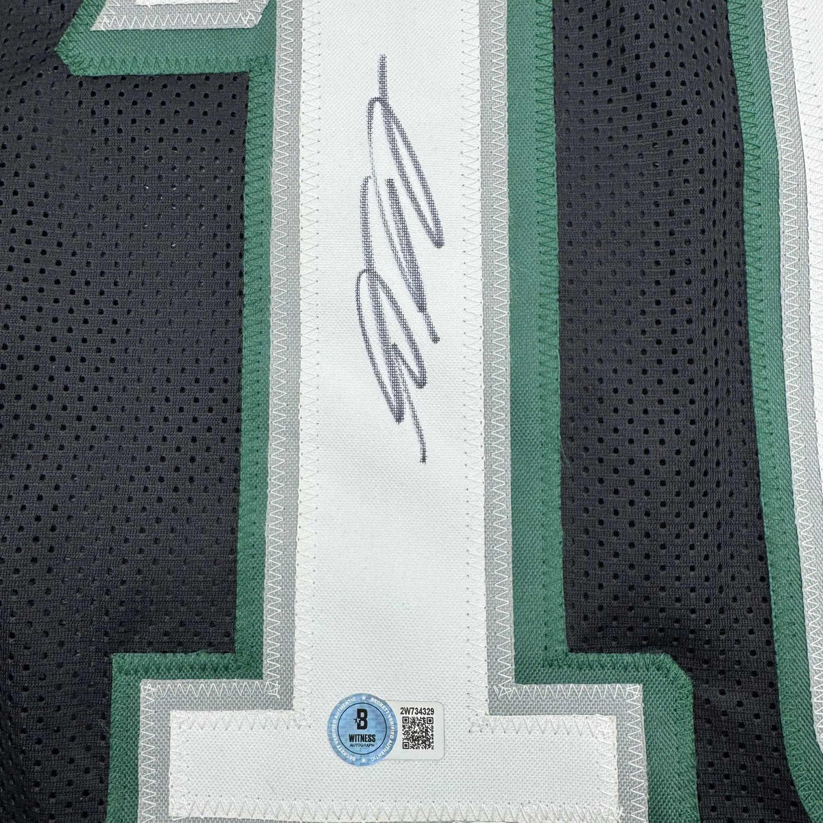 Autographed/Signed DeSean Jackson Philadelphia Black Football Jersey Beckett BAS COA