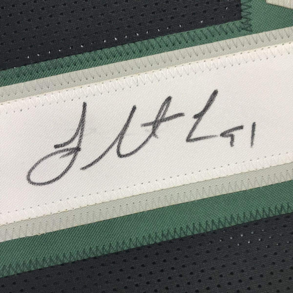 Autographed/Signed Fletcher Cox Philadelphia Black Football Jersey JSA COA