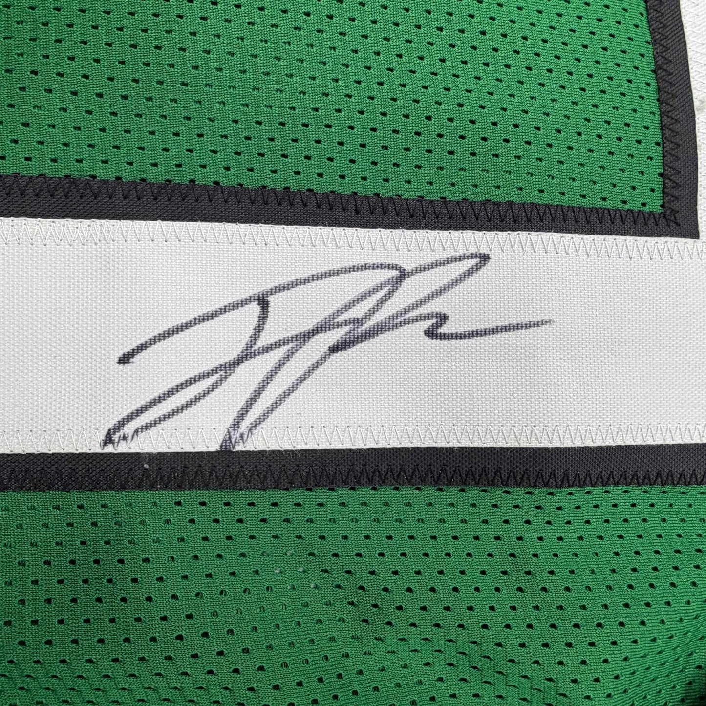 Autographed/Signed Jaelan Phillips Philadelphia Kelly Green Football Jersey PSA/DNA COA