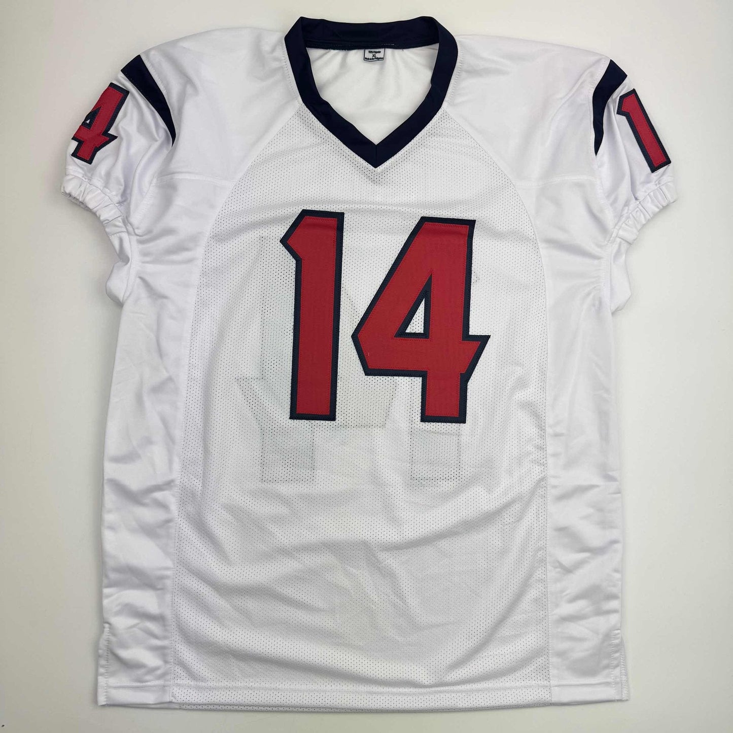 Autographed/Signed Jaylin Noel Houston White Football Jersey JSA COA