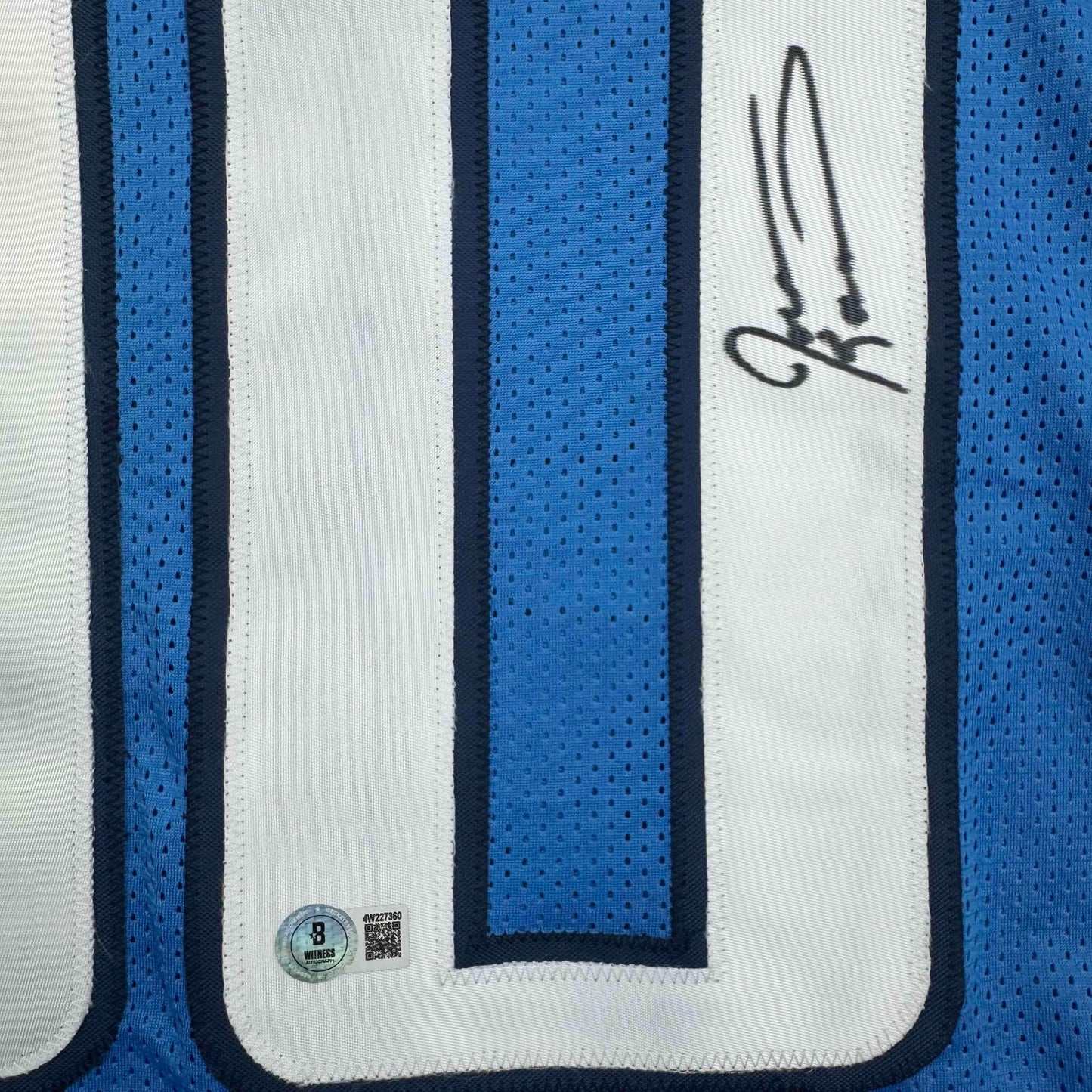 Autographed/Signed Jevon Kearse Tennessee Powder Blue Football Jersey JSA COA