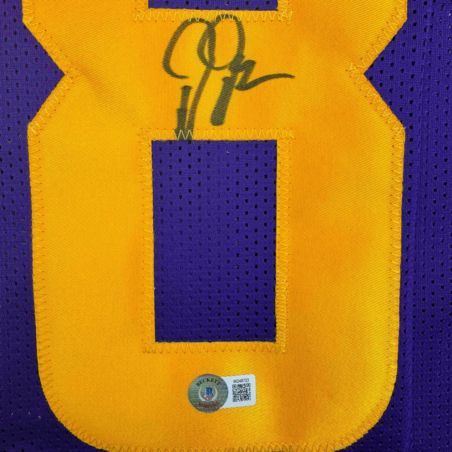 Autographed/Signed Justin Jefferson Minnesota Color Rush Football Jersey JSA COA