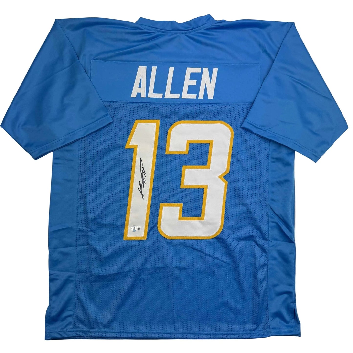 Autographed/Signed Keenan Allen Los Angeles LA Powder Blue Football Jersey Beckett BAS COA
