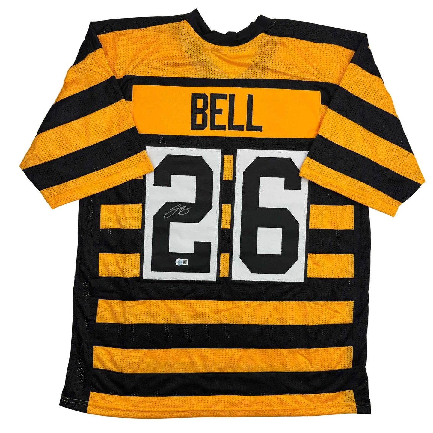 Autographed/Signed Le'Veon LeVeon Bell Pittsburgh Bumble Bee Jersey Football JSA COA