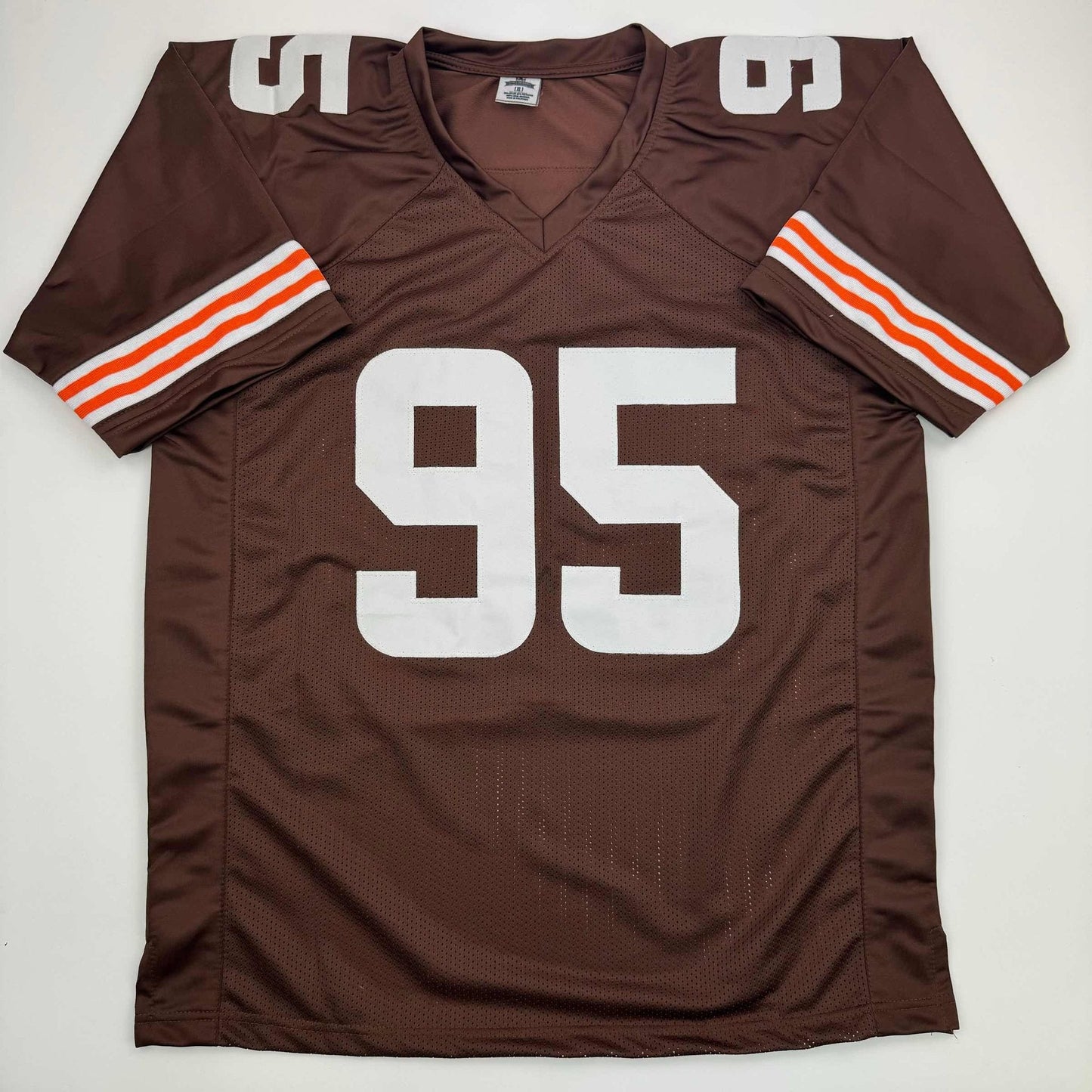 Autographed/Signed Myles Garrett Cleveland Brown Football Jersey JSA COA
