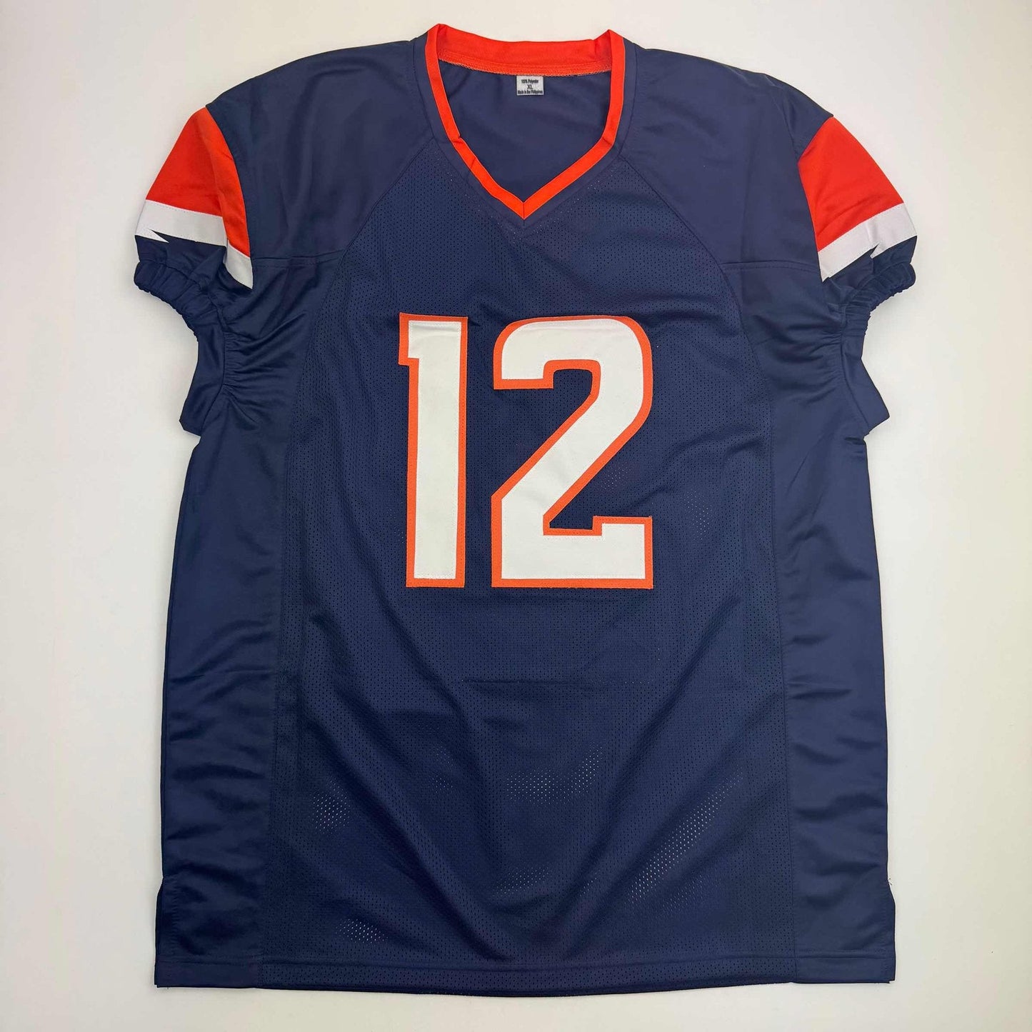 Autographed/Signed R.J RJ Harvey Denver Blue Football Jersey JSA COA
