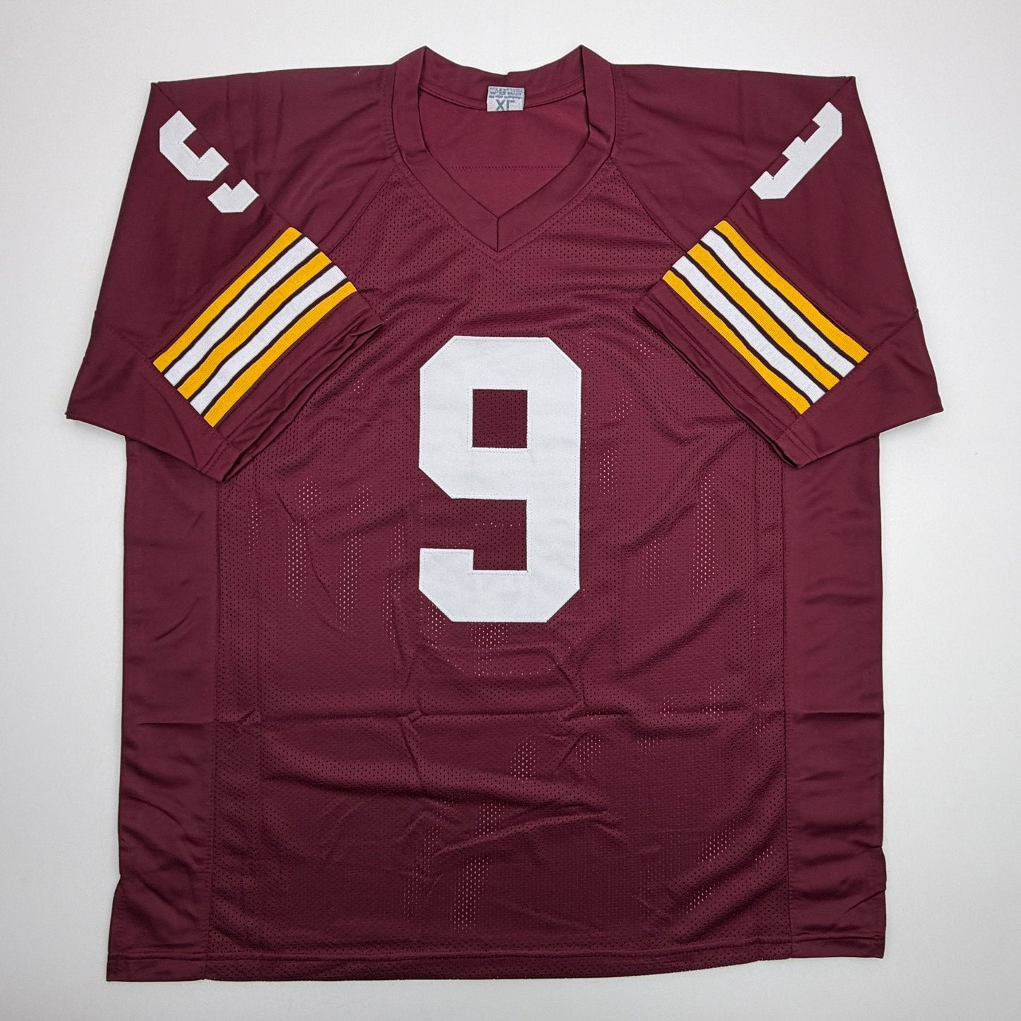 Autographed/Signed Sonny Jurgensen HOF 83 Washington Burgundy Football Jersey Beckett BAS COA