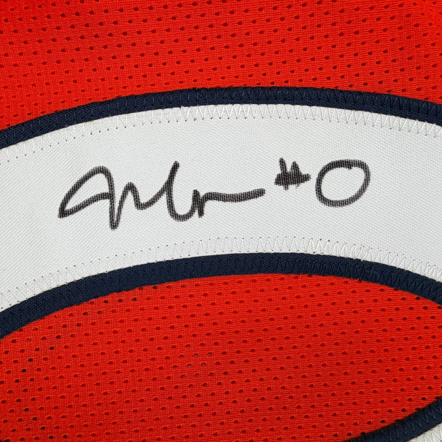 Autographed/Signed Jonathon Cooper Denver Orange Football Jersey JSA COA