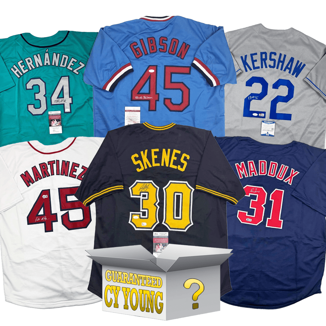 Cy Young Autographed/Signed Baseball Jersey Mystery Box with PSA JSA or Beckett COA