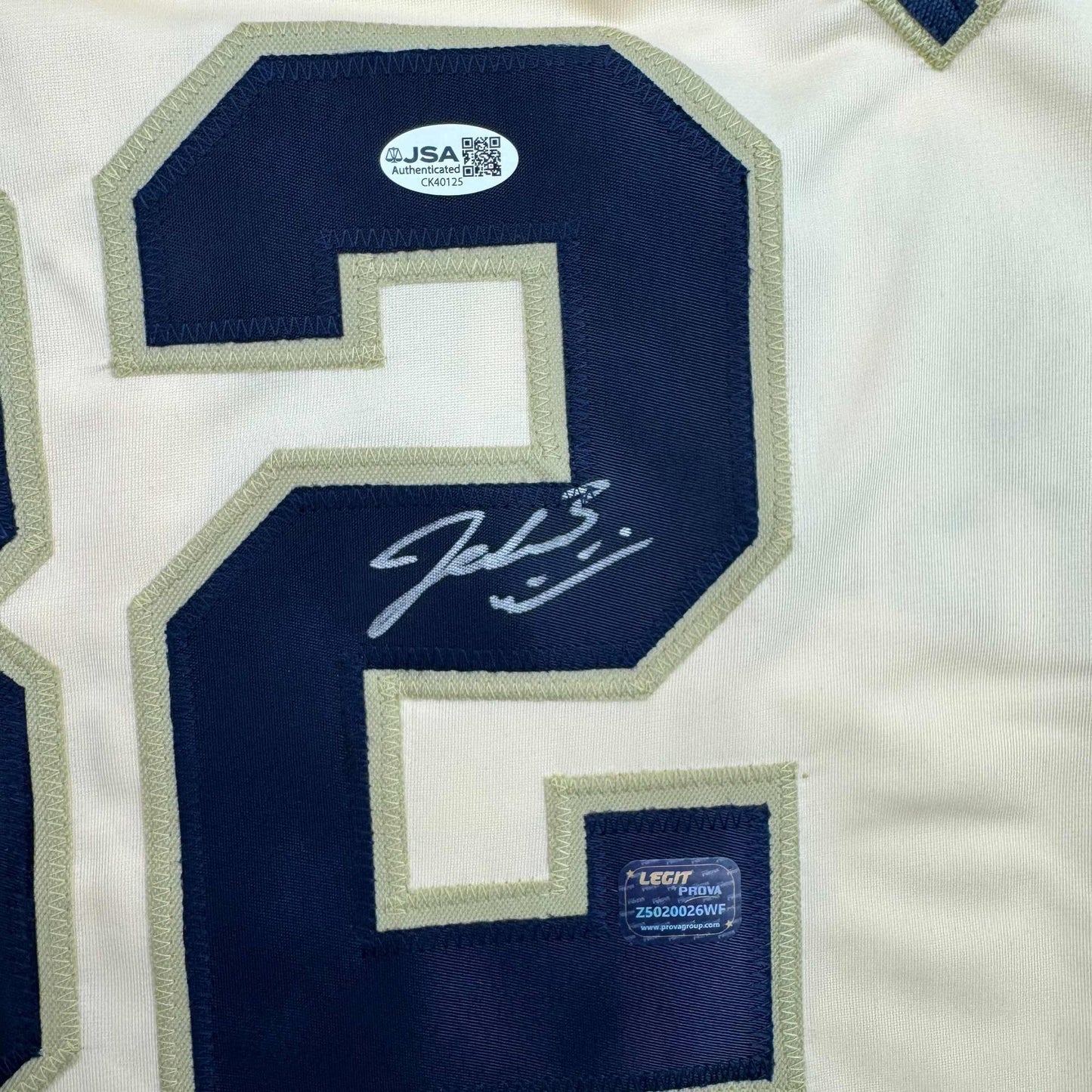 Autographed/Signed Jacob Misiorowski Milwaukee Cream Baseball Jersey JSA COA