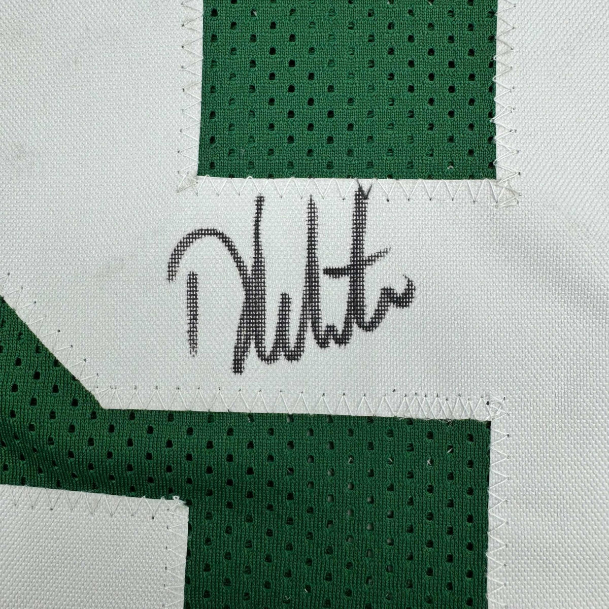 Autographed/Signed Derrick White Boston Green Basketball Jersey JSA COA